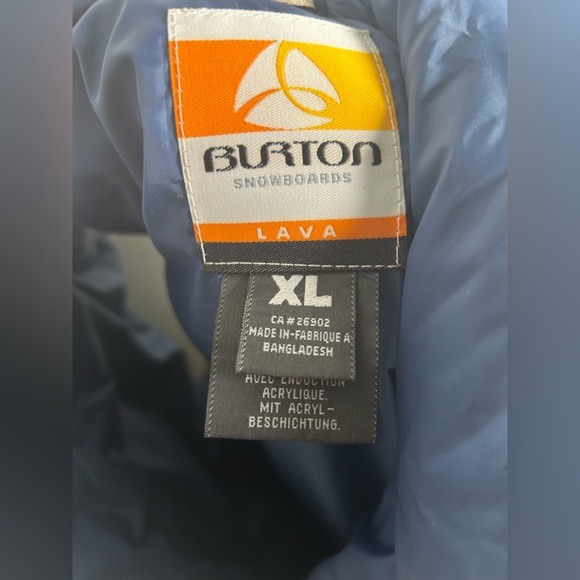 Burton Lava Light Tan Men's Puffer Snow Snowboard Vest Size XL Packable - Picture 6 of 7